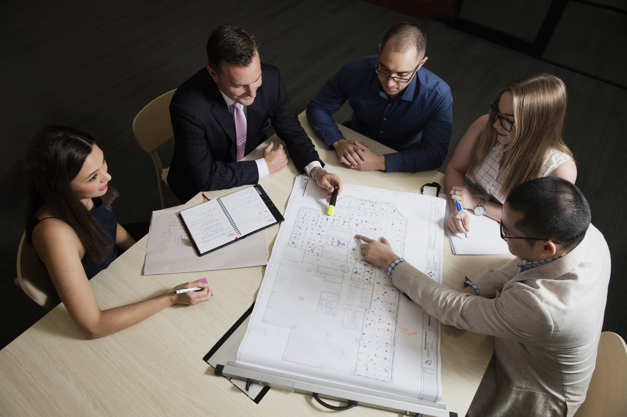 corporate meeting table marketing photo in Melbourne