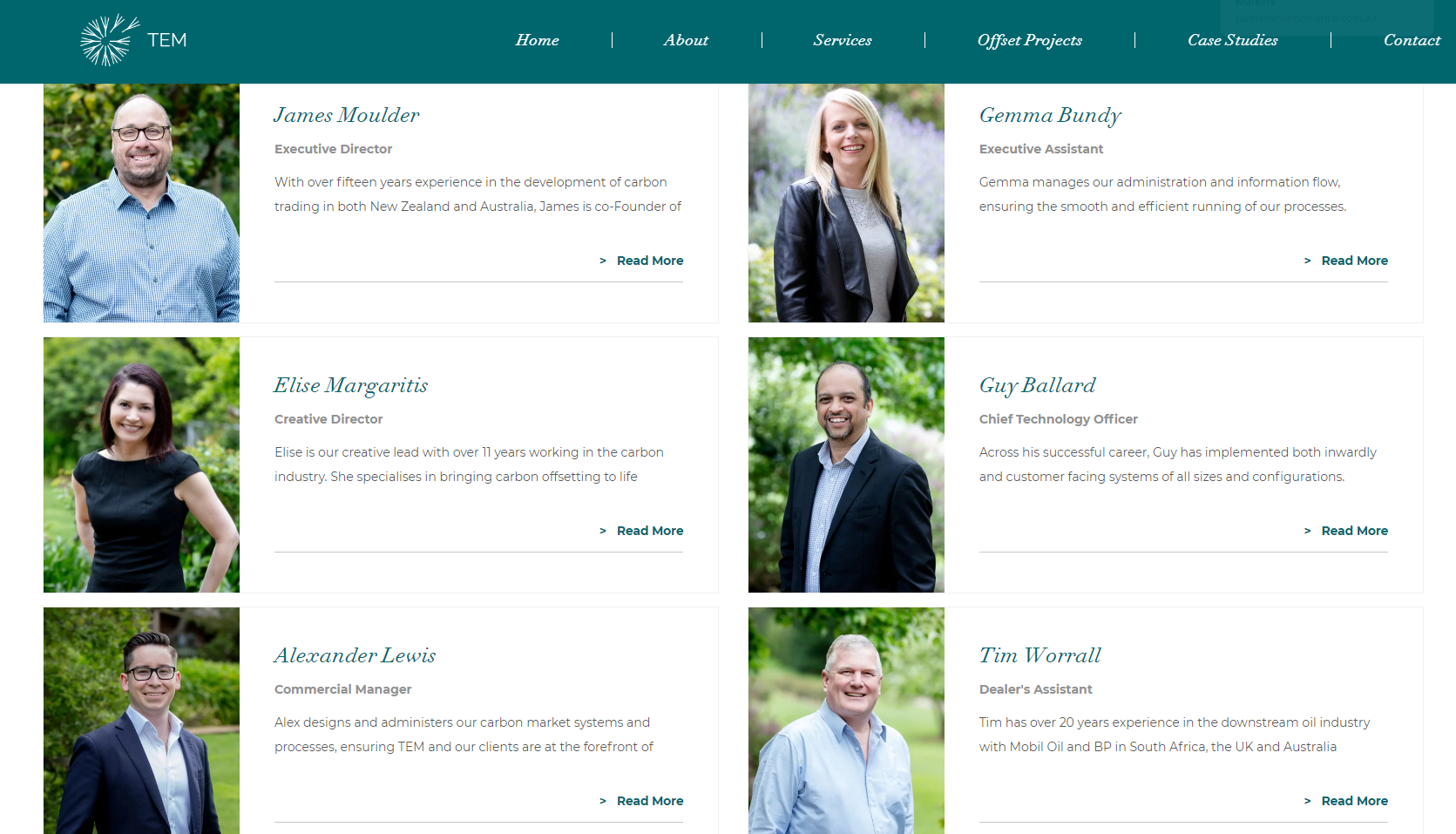 Corporate Staff Portrait website