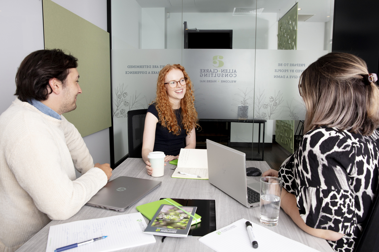 Corporate Photography of consultants in office working